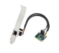 IO Crest 2.5 Gigabit Ethernet Mini PCI-E Tarjeta de Controlador de Red 10/100/1000/25000 Mbps RJ45 LAN Adaptador convertidor para PC de Escritorio