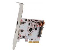 IO Crest SD-PEX20200 ASMedia 1142+1542 Chipset PCI-Express 2.0 x4 Tarjeta USB 3.1 Gen 2 Tipo-C de 2 Puertos con Soporte de Perfil bajo - Blanco