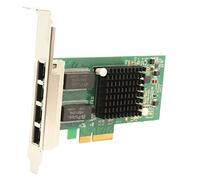 IO Crest sy-pex24045 4 Puertos 10/100/1000 Base-T LAN Gigabit Ethernet Tarjeta controladora PCI-Express x4 Interfaz de Red Nic Intel Chipset - Verde