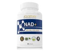 iO GENIX NAD+ 500mg 60 Cápsulas, nicotinamida adenina dinucleótido 500mg, Anti-Edad y fatiga, Salud Celular y vitalidad