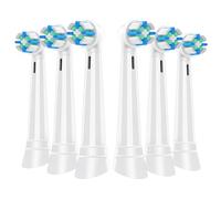 IO Recambio Cepillos Compatible con Oral B Cepillos Eléctrico, Cerdas Medianas Cabezales Compatible con Oral B IO 2/3/4/5/6/7/8/9/10 (6 Blanco)