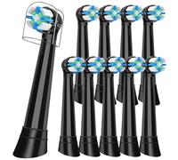 IO Recambio Cepillos Compatible con Oral B IO 2/3/4/5/6/7/8/9/10Cepillos Eléctrico, Cabezales Compatible con Oral B IO Cuida tus Dientes y Encías (10 Negro)