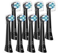 IO Recambio Cepillos Compatible con Oral B IO 2/3/4/5/6/7/8/9/10Cepillos Eléctrico, Cabezales Compatible con Oral B IO Cuida tus Dientes y Encías (8 Negro)