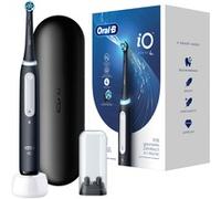 Oral-B iO Series 4 - Cepillo de dientes eléctrico, 4 modos de cepillado para cuidado dental, estuche de viaje, negro mate, ganador de la prueba Stiftung Warentest (12/2023)