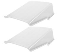 IOBIDDYS 2 Juegos de Cubiertas Protectoras para Cámara Exterior de Plástico Blanco, Funda para Lluvia y Protección contra Sobrecalentamiento, Adecuado para Uso en Exteriores