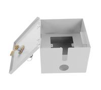 IOBIDDYS Protector Enchufe Exterior de Hierro para Aplicaciones al Aire Libre Buena Estabilidad y Caja Eléctrica Exterior Antirrobo Resistente Intemperie Color