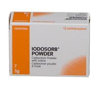 Iodosorb Powder Polvo 3 Gr 7 Unidades - Curación y Cicatrización de Lesiones con Exudado