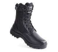 IODSON Botas de Trabajo Tácticas Militares para Hombre Ligeras Botines de Combate para Motocicleta y Montañismo Botas Policiales con Cremallera YKK Negro 37