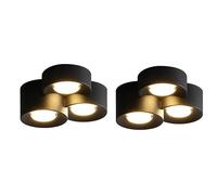 IOEDHW Foco empotrable LED montado en superficie Foco redondo de aluminio Iluminación de techo minimalista Lámparas antióxido Lámparas de techo antideslumbrantes Lámparas de techo de ahorro de energía