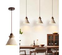 IOEDHW Lámpara colgante de travertino amarillo, lámpara colgante piedra natural con cable ajustable iluminación para isla cocina para comedor estilo rústico lámpara colgante ajustable Japandi Wabi Sab