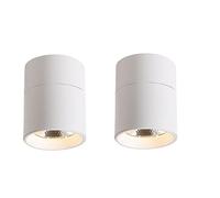 IOEDHW Lámparas de Techo Redondas giratorias de 360 ° Lámparas de Techo antideslumbrantes Diseño de transmisión de luz Lateral de Aluminio Iluminación de Techo hacia Abajo Foco Galería Downlight