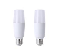 IOEDHW Paquete de 2/10 bombillas de columna LED de aluminio, bombillas de lámpara de bajo consumo de alta potencia E27 superbrillantes de 40 W, equivalente a 100 W, blanco cálido de 2700 K, no regulab