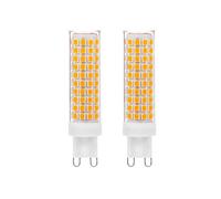 IOEDHW Paquete de 2/10 Bombillas LED de cerámica G9 de Alto Brillo, 12 W, Blanco cálido, 3000 K, Bombillas LED G9, Bombillas LED G9 de maíz, Bombillas de cerámica, 1200 LM, AC100-265 V, iluminación