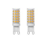 IOEDHW Paquete de 2/10 Bombillas LED G9 - Bombilla G9 con Base de cerámica Bi Pin 7W 2700K Blanco cálido Suave Bombilla G9 Bombillas LED para lámparas de araña, lámparas de gabinete y lámparas