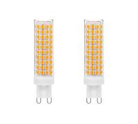 IOEDHW Paquete de 2/10 Bombillas LED G9 - Bombilla G9 con Base de cerámica Bi Pin 7W 2700K Blanco cálido Suave Bombilla G9 Bombillas LED para lámparas de araña, lámparas de gabinete y lámparas