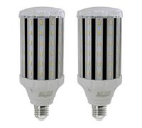 IOEDHW Paquete de 2 bombillas LED de maíz E27 de 30 W, 4000 K, blanco frío (3000 lúmenes), ángulo de haz de 360°, CA 85-265 V, base de tornillo media, lámpara LED de bajo consumo no regulable, bombill