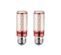 IOEDHW Paquete de 2 Bombillas LED E27 Tricolor Regulable 12w 16w 20w 24w lámpara de Aluminio superbrillante E27 de bajo Consumo, Bombilla de maíz AC 110V-220V para Exterior, Interior, Garaje, almacén