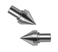 Ioensy 2x Contrapunto para Torno Lathe Tailstock Centro Giratorio Repuesto de Torno Miniatura Acero Inoxidable Adecuado para Carpintería Torneado de Madera