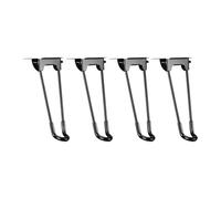 Ioensy 4 Piezas de Patas de Mesa Plegables Tipo Horquilla, Accesorios Resistentes para Escritorio, Patas con Pinzas para El Cabello para Mesa Auxiliar de Cam, Altura 25cm