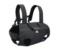 Ioensy Arnés de Soporte para Perro Arnés de Elevación Chaleco de Asistencia Mochila de Apoyo Material Resistente y Transpirable con Distribución Equilibrada, Negro, 2XL