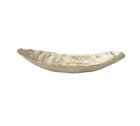 Ioensy Bandeja Decorativa Servicio Metal Martillado Centro Mesa para Velas Alargada con Bajo para Orden y Estilo Adecuada para Sala Comedor, 53x14.5x10cm