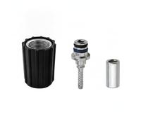 Ioensy Conector de de Lavadora Adaptador Acople Accesorio con Rosca Interna M22x1.5 y Montaje de Compresión con Aros de Sellado en Hierro Electrocincado y, M22 Núcleo 14/15mm