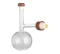 Ioensy Decantador Portátil de Vidrio, Moderno, con Base Plana Y Aireador para Verter Rápidamente. Ideal Como Regalo para Bodas, Inauguración de Casa O, Redondo, Individual