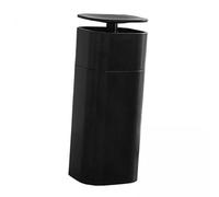 Ioensy Dispensador de Bomba de Empuje Hacia Abajo, Bomba de Jabón de Manos de Gran Diámetro para Inodoros, Oficina, Color Negro, 2 Unidades, 4 piezas