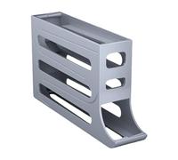 Ioensy Dispensador de Huevos, Soporte para Huevos, Estante para Huevos, Contenedor de Almacenamiento de Huevos para Uso Doméstico, Herramientas, Comedor, Gris, Individual