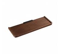Ioensy Estante de Pared Fabricado en Madera y Aluminio Borde Suave y Forma Rectangular para Organización de Tocador Baño Sala de Estar, 90 Cm