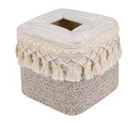 Ioensy Funda para Caja de Pañuelos Estilo Bohemio, Elegante Servilletero, Soporte Tejido a Mano para Oficina, Escritorio O Encimera de Cocina, Style D, Individual