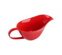 Ioensy Gravy Boat Tazón de Cuenco para Servir Recipiente Decorativo Diseño Artístico Borde Fino Adecuado para Reuniones de Navidad Acción de, Rojo, tal como se describe