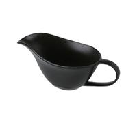 Ioensy Gravy Boat Tazón de Cuenco para Servir Recipiente Decorativo Diseño Artístico Borde Fino Adecuado para Reuniones de Navidad Acción de, Negro, tal como se describe