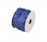 Ioensy Guirnalda de Hojas de Ornamental Ribete para Costura Enredadera de Adorno y Tira Textil Acabado y Aspecto Natural Adecuada para Centros de Mesa Nupciales Tarjetas y Decoración, Royal Blue