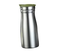 Ioensy Hervidor de Acero Inoxidable con Aislamiento Al Vacío de 1 Litro, Dispensador de Bebidas, Jarra para Bebidas Frías, Verde Sin Mango, Individual