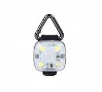 Ioensy Light Pendant Luz de para Perros Colgante Accesorio Plástico con Cubierta Esmerilada 4 LED y Recarga USB Montaje Sencillo en Correa Adecuado para, Blanco