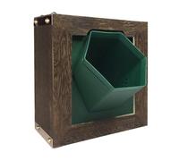 Ioensy Macetero Vertical de Pared con Marco de Madera, Contenedor para Plantas Y Flores, Macetero de Pared Moderno, Maceta de Autorriego para Interiores, IDE