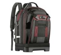 Ioensy Mochila Herramientas Profesional Mochila Trabajo Bolsa Almacenamiento Mochila Herramientas Hombres con Refuerzos y Base Moldeada Antidesgaste Adecuada, Rojo