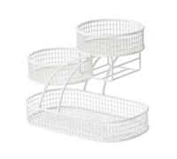 Ioensy, Organizador de Cocina de Alambre Metálico, Expositor Compacto de Varios Niveles para Decoración de Encimeras, tal como se describe, Style B