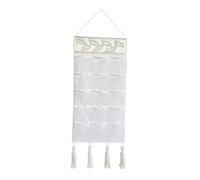 Ioensy Organizador de Pared con Múltiples Bolsillos para Suministros. Práctico Soporte Colgante para Puerta, Ideal para La Decoración de La Sala de Estar, El, Patrón de hoja, tal como se describe