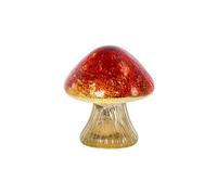 Ioensy Ornamento Naviño para Mesa Que Resplance en la Oscuridad Figura Naviño con Iluminación Interna Multiusos para Reuniones Festivas, Rojo,
