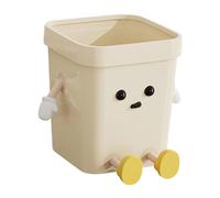 Ioensy Papelera Creativa para Almacenamiento de Residuos con Diseño Moderno Abierto Cubo Original Y Resistente Adecuada para Oficina Hogar Dormitorio Baño de, Sentado medio, Individual