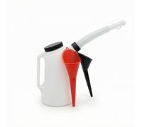 Ioensy Rellenador de Aceite Manual Jarra Medidora Embudo Dispensador Kit de s con Escalas Claras y Curvable Adecuado para Servicio de Vehículos Tareas de Mantenimiento