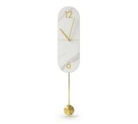Ioensy Reloj de Pared Metal Madera Marco Negro Silencioso Gran Tamaño Centro Adecuado para Sala Recibidor Pasillo Oficina Dormitorio Cocina 60cm