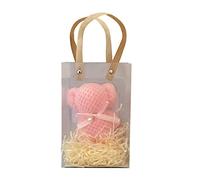 Ioensy Servilletas con Diseño único de Animales para Bodas, Bolsos de Rafia Rosa