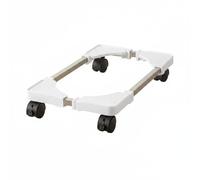 Ioensy Soporte de Computadora Carro para Torre Base Extensible Rodante con Ruedas con Freno Material Plástico y Acero Inoxidable Organización del Espacio Adecuado para Hogar Oficina , Blanco