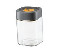 Ioensy Tarro de Vidrio para Alimentos, Recipiente Reutilizable para Kimchi, Recipiente para Almacenar Alimentos, Bote para Cereales, Granos de Café, Gris 1000ml, Individual
