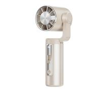 Ioensy Ventilador Portátil Refrigerador Ventilador de Mano Mini Ventilador Ventilador USB Dispositivo de Enfriamiento Personal con Cabezal Orientable y Aire, Dorado, 63.5 63 159mm