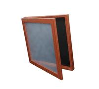 Ioensy Vitrina para Camisetas Deportivas, Marco para Camisetas con Tapa Transparente, Caja Expositora para Camisetas Deportivas de Colección para Fútbol. , Nuez, 16 Pulgadas X 20