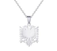 IOETSEUT Collar De Moda Joyería Nunca Se Desvanece Águila Albanesa Colgante Collar Animal Hombres Mujeres Joyería De Moda Regalo Regalo